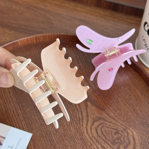 Pinces à cheveux papillon élégantes en acétate avec strass pour coiffures variées