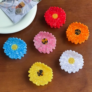 Daisy Flower Cellulose Acetate Hair Claw Clip Small Sunflower Shape Korean Style Hair Accessories For Women Girls Daily Use