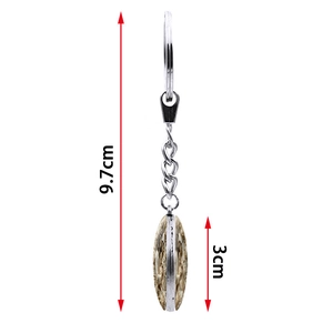 Creative double-sided relief Christmas keychain for car bag accessories, height 9.7cm