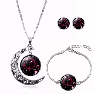 Ensemble de bijoux Scorpius comprenant un collier, des boucles d'oreilles et un bracelet