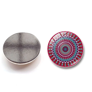 Imanes de nevera de cristal con diseño de mandala para decoración del hogar