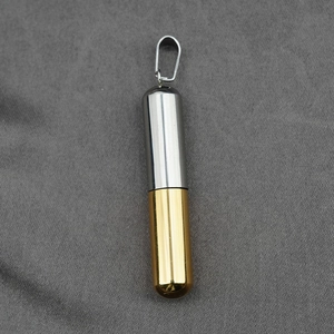 Collar de Urna de Cremación de Cápsula Minimalista de Acero de Titanio Colgante Conmemorativo para Cenizas de Mascotas y Humanos