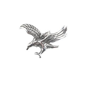 Retro eagle pendant necklace for men in vintage stainless steel with spread wings