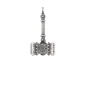 Collana con ciondolo martello di Thor Mjölnir vichingo retrò in acciaio inox anticato
