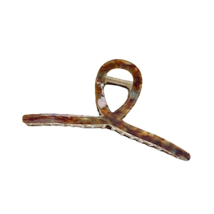 Extra large 13.5cm tortoiseshell acetate shark hair claw clip for thick hair styling