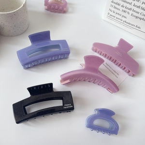 Set de pinces à cheveux Y2K en dégradé de violet avec paillettes et logo fait à la main