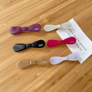 French Style Acetate Bow Knot Hair Clip For Women Sweet Colorful Duckbill Side Clip Elegant Handmade Hair Accessories
