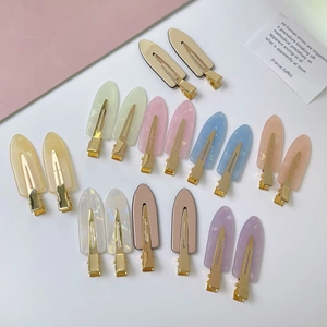 Koreanisch Acetat Spurloser Haarclip Für Damen Geometrische Marmortextur Entenschnabelclip Casual Fashion Täglicher Haarschmuck