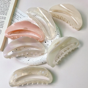 Pince à Cheveux en Acétate Style Français Élégant Fait à la Main Grande Pince Crabe pour Femmes Filles Accessoires Cheveux