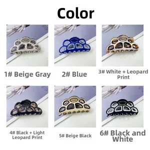 Barrettes à cheveux en forme de nuage en acétate avec six coloris différents