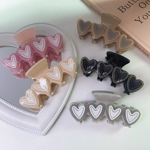 Elegante Süße Herz Acetat Haarklammer Für Damen Mädchen Große Handgefertigte Rutschfeste Liebe Form Haarspangen Mode Haarschmuck