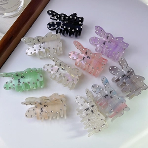 Süße Cartoon Hase Acetat Haarklammer Mit Strass Französischer Stil Tierform Haargreifer Für Damen Haarstyling Zubehör