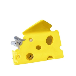 Creative cheese and grey mouse hair claw clip for women made of acetate material