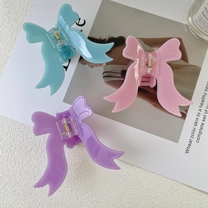 Élégante Pince à Cheveux Crabe en Acétate Papillon Avec Nœud Style Français Accessoires de Coiffure Pour Femmes Filles