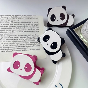 Simpatiche mollette per capelli a forma di panda in resina acetata per accessori donna