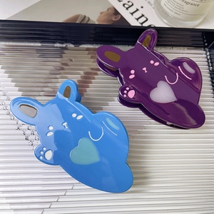 Süße Cartoon Kaninchen Haarklammer Aus Acetat Elegante Tierform Haarschmuck Mit Herzmuster Für Damen Tägliche Dekoration