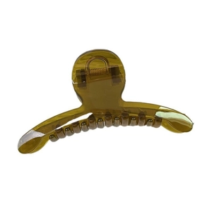 Elegante pinza per capelli verde oliva traslucida per acconciature e chignon da donna