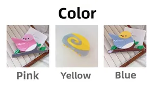 Three acetate bird-shaped hair claws in pink, yellow and blue on leafy branches