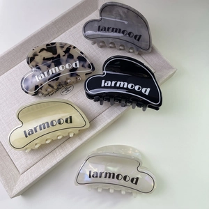 Set di pinze per capelli in acetato con motivi francesi in vari colori
