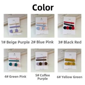 Sélection de lots de trois pinces à cheveux en acétate de différentes couleurs
