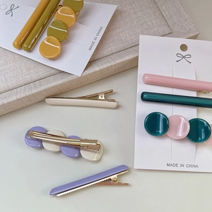 Ensemble de barrettes en acétate aux couleurs pastel, pinces à cheveux chic pour femmes