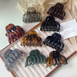 Grande Pinza per Capelli a Zucca Opaca Lucida Clip a Squalo Elegante Morsetti per Capelli Antiscivolo Accessori Capelli Donna