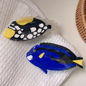 Creative Marine Fish Acetate Hair Claw Clips Tropical Fish Shape Shark Clips Niche Animal Design Hair Accessories For Women