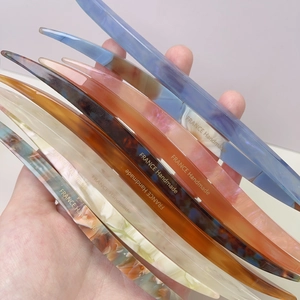 Handmade high-quality acetate hair sticks in various colors and marble patterns