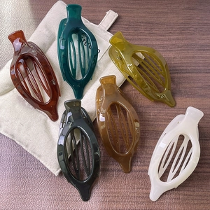 Jelly Farbe Pferdeschwanz Haarspange Für Damen Große Ovale Hohle Entenschnabel Clip Einfache Mode Haarschmuck Harz Styling Tool