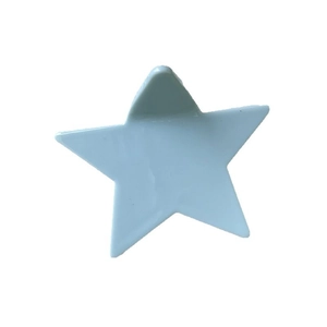 Sweet light blue star-shaped hair claw clip for women made of glossy resin material