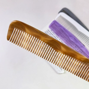 Elegant anti-static cellulose acetate hair comb with marble pattern for hair styling