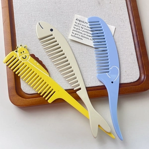 Lot de trois peignes à cheveux mignons en forme d'animaux avec girafe et baleine