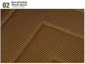 Breathable honeycomb mesh back padding for tactical vest providing comfort and sweat relief
