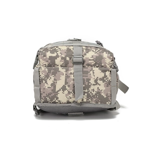 Waterproof tactical chest bag with digital camo pattern and durable nylon fabric