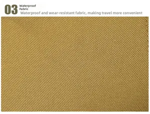 Close-up of waterproof and wear-resistant woven fabric texture on a tactical shoulder bag