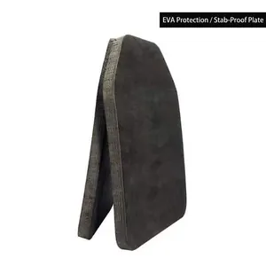 Thick black EVA tactical protective plate for outdoor training vest weight loading