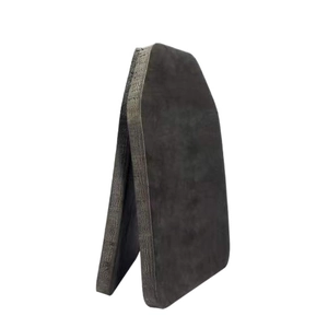Thickened EVA training armor plates for tactical vests with black textured finish
