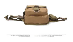 Tactical waist bag bottom view showing durable canvas material and reinforced stitching