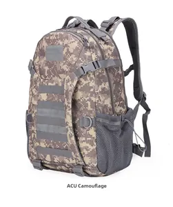 Tactical ACU digital camouflage backpack with MOLLE webbing and durable oxford fabric