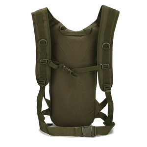 Tactical army green cycling backpack with ergonomic straps and high-strength nylon