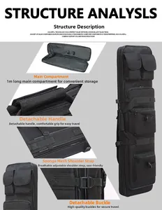 Detail showing tactical bag with breathable shoulder straps and high-quality buckles