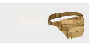 Tactical waist bag detail featuring multi-pocket 900D Oxford fabric and adjustable buckle strap