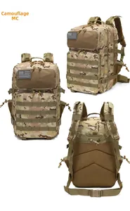 Zaino tattico con mimetica MultiCam, sistema MOLLE e schienale in rete traspirante