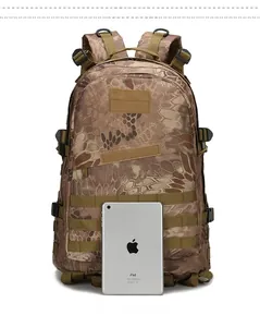 Tactical hiking backpack size comparison featuring durable nylon and MOLLE system