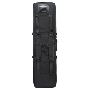 Tactical black 120cm heavy duty outdoor gear bag with shoulder straps and ID slot