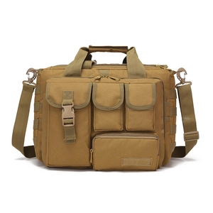 Tactical Laptop Bag Waterproof Oxford Cloth Briefcase Multi Pocket Outdoor Messenger Bag For Men Women Travel Commuting