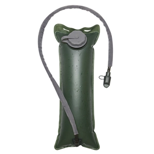 3L food grade TPU hydration bladder in army green for outdoor hiking and camping use