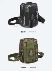 Tactical waist bag detail showing Desert Black and Desert Digital camouflage patterns