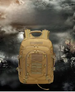 Tactical medical first aid kit in khaki nylon with MOLLE system and velcro panels