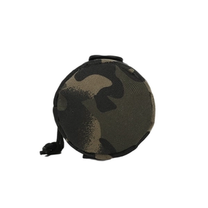 Tactical camouflage water bottle cover made of durable nylon with a sturdy zipper closure